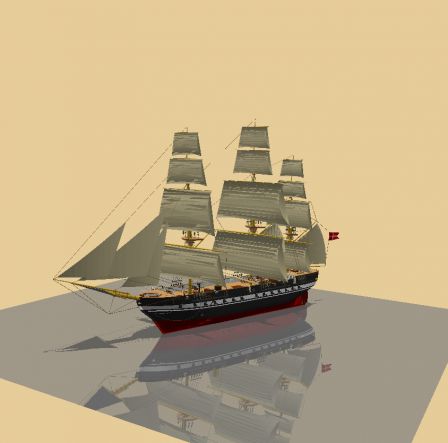 3D obj. Tall Ship